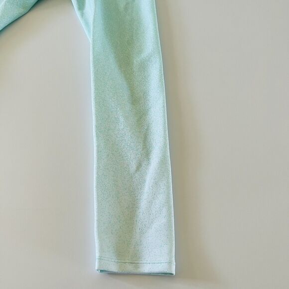 CARBON38 Bright Turquoise White Ombre Jacquard 7/8 Leggings - S - Picture 5 of 7